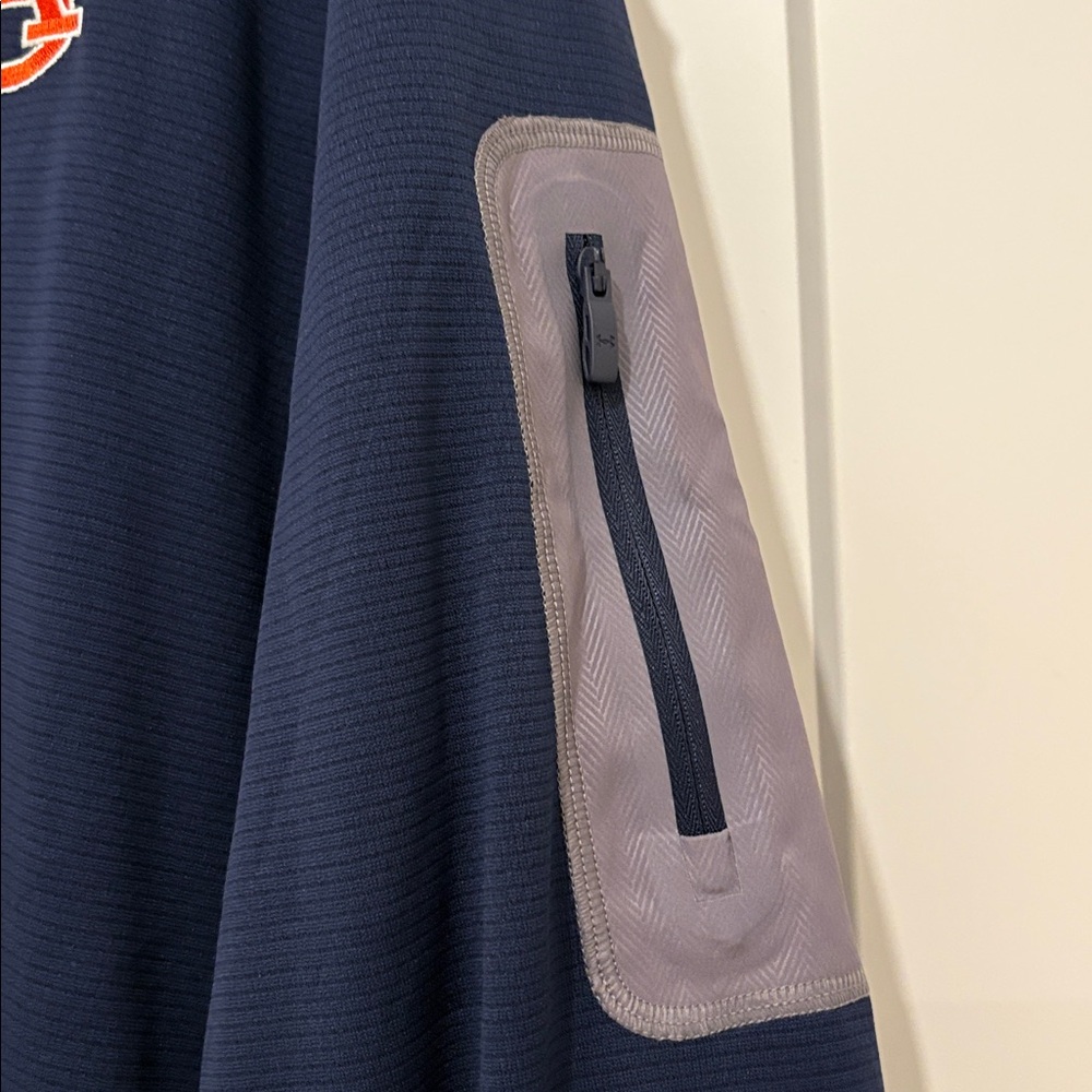NWT [Under Armour] Auburn Tigers NCAA 1/4 Zip Pullover Sweatshirt Navy Men’s XXL - Picture 5 of 12